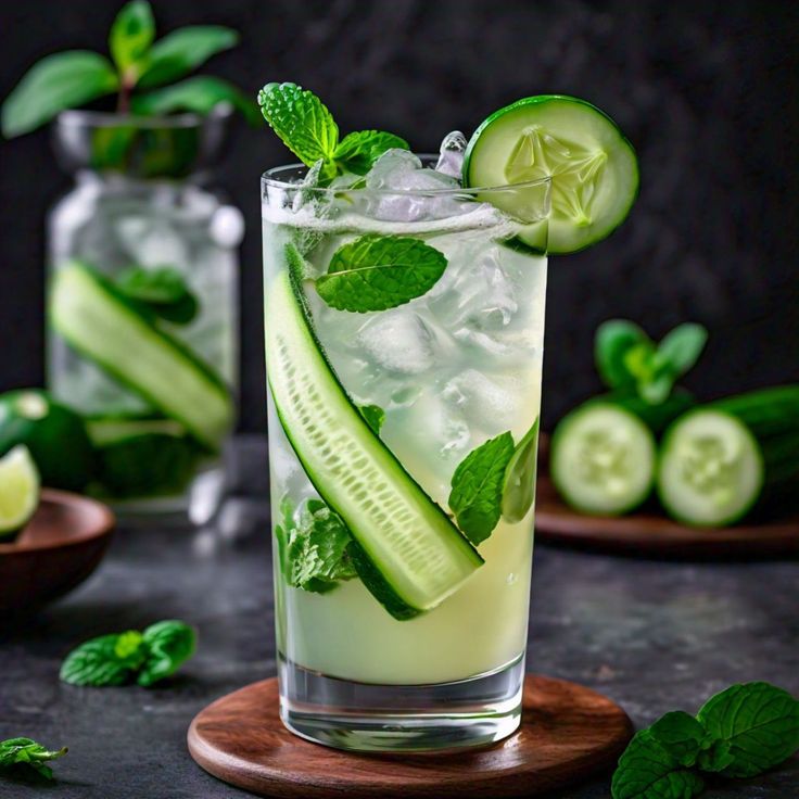 Refreshing Cucumber Mint Fizz Recipe Cucumber Bliss Sparkler